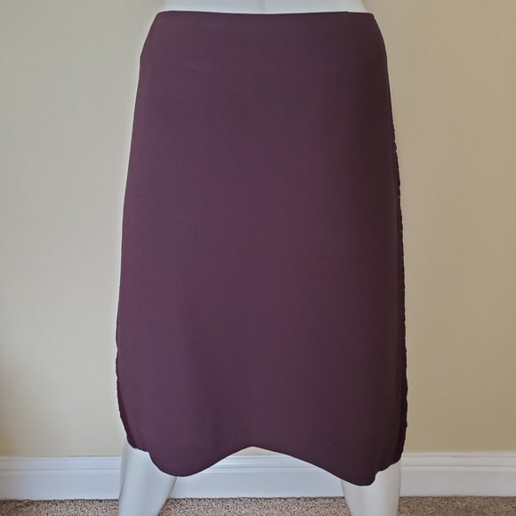 The Limited Women's Browne/Purple High Waist Pencil Skirt SZ 12 - Picture 7 of 8